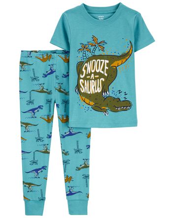 Toddler 2-Piece Dinosaur 100% Snug Fit Cotton Pajamas