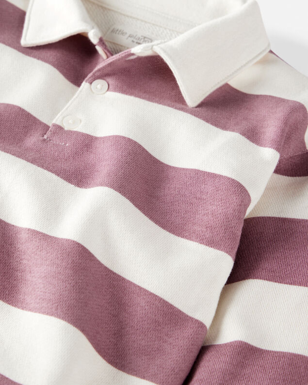 Product image 2 of Kid Organic Cotton Henley Top in Stripes
