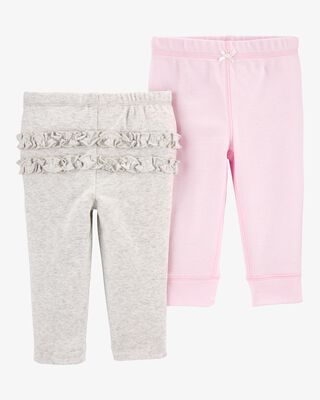 Product image 1 of Baby 2-Pack Ruffle-Detail Cotton Pants