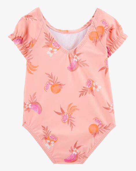 Product image 3 of Baby 1-Piece Fruit Swimsuit - Coral