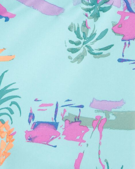 Product image 4 of Baby Tropical Rashguard Set - Turquoise
