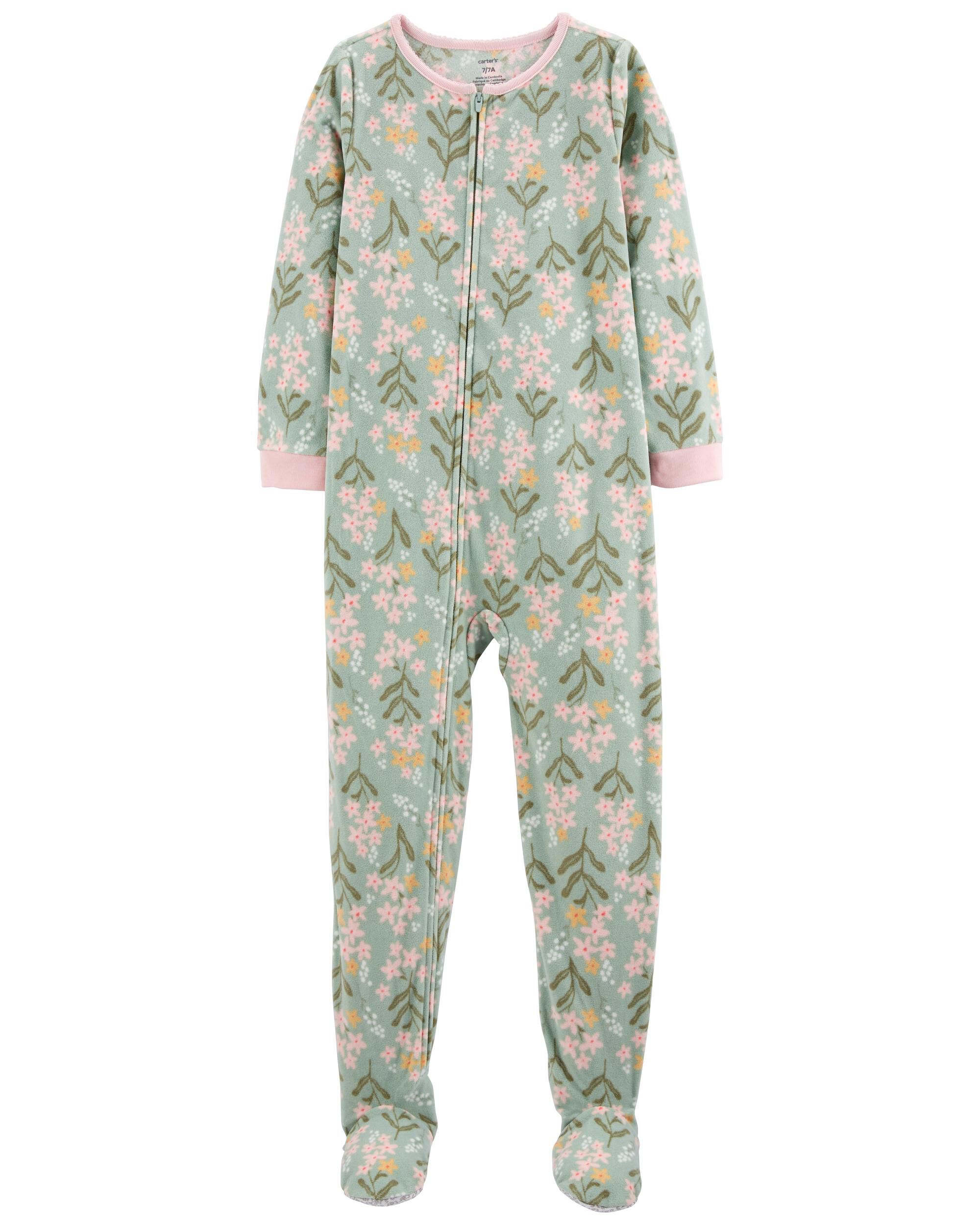 Details about   NWT Baby Girl Size NB Just One You/Carter's Christmas Fleece Footed Sleeper 