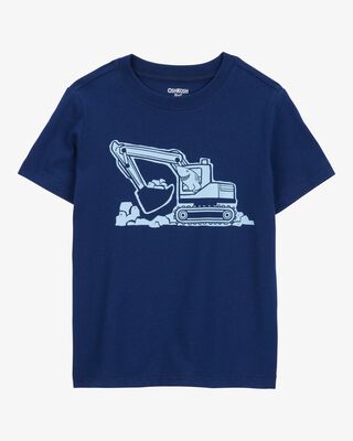 Product image 1 of Toddler Construction Short-Sleeve Graphic Tee - Navy