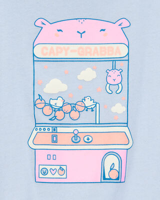 Product image 2 of Kid Capy-Grabba Short-Sleeve Graphic Tee - Blue