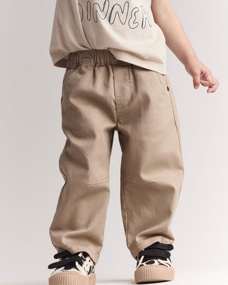 Toddler Barrel Pant - Tan