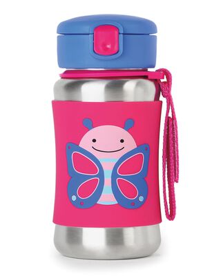 Product image 1 of Zoo Stainless Steel Little Kid Straw Bottle