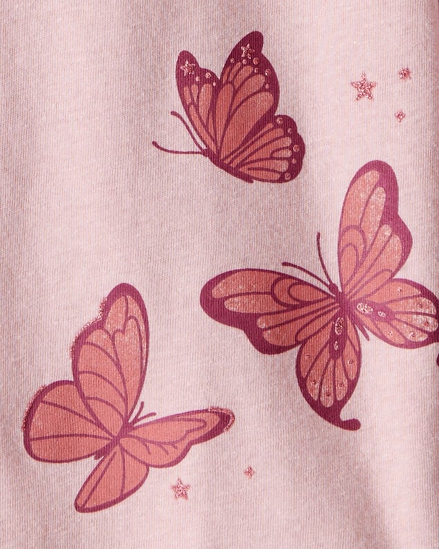 Product image 2 of Girls Butterfly Long-Sleeve Graphic Tee - Purple