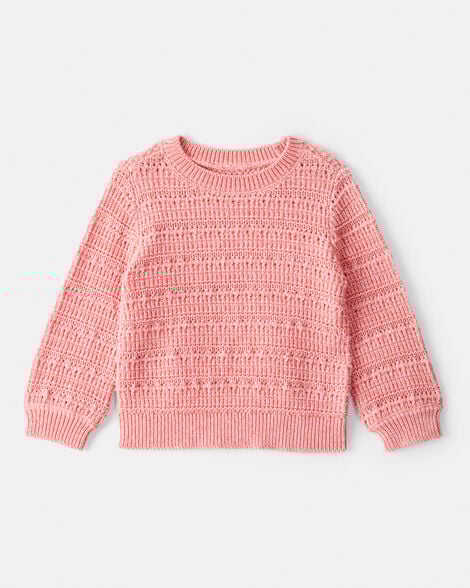 Baby Girl Long-Sleeve Sweater - Pink