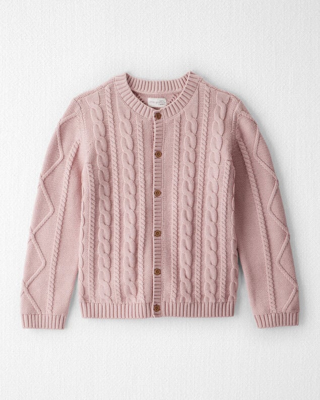 Product image 1 of Girls Organic Cotton Cable Knit Cardigan