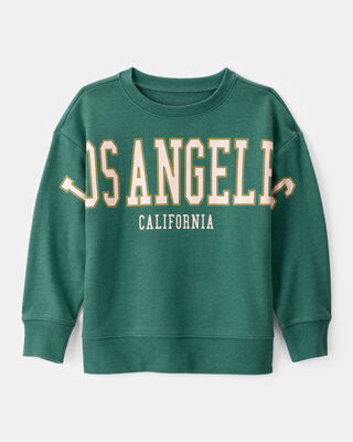 Product image 1 of Boys Los Angeles French Terry Pullover Sweatshirt - Green