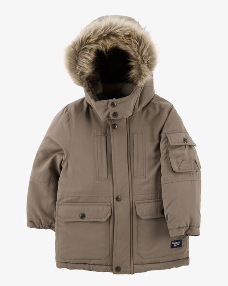  Product image 3 of Baby Fleece-Lined Midweight Jacket with Faux Fur