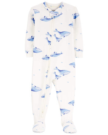 Baby 1-Piece Whale PurelySoft Footie Pajamas