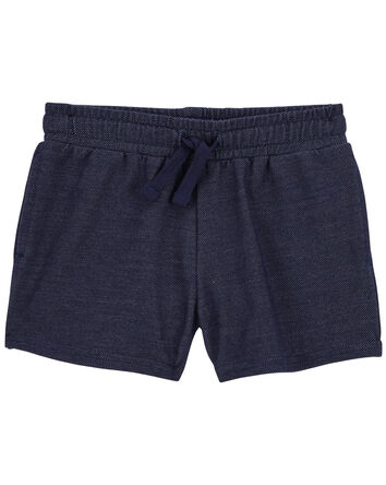 Baby Knit Denim Pull-On French Terry Shorts