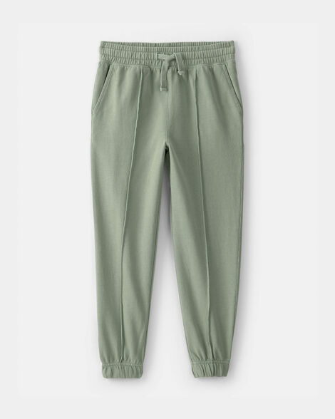 boys french terry joggers - green