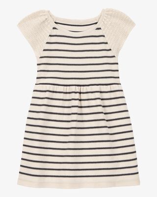 Product image 1 of Toddler Striped Sweater Dress-Cream