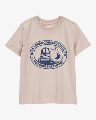 Product image 1 of Toddler Construction Short-Sleeve Graphic Tee - Tan