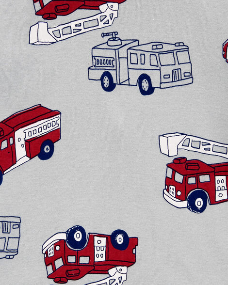 Product image 3 of Toddler 4-Piece Firetruck 100% Snug Fit Cotton Pajamas