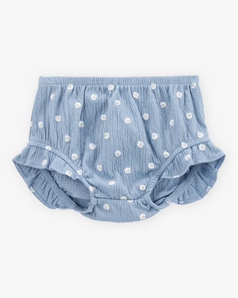 Baby 3-Piece Chambray Outfit Set - Chambray/Pink