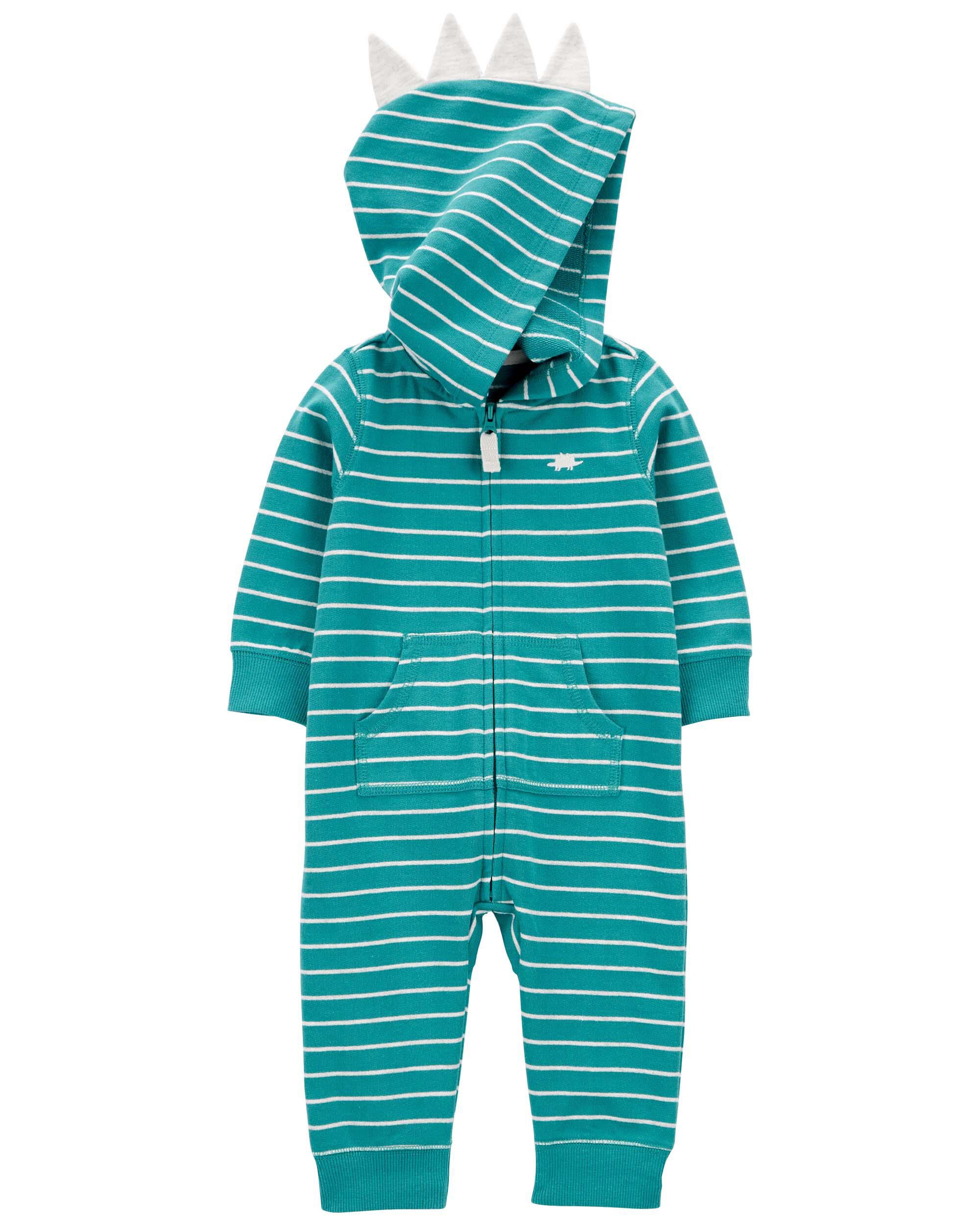 Hooded dinosaur jumpsuit clearance