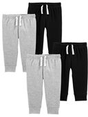 Multi - Baby 4-Pack Drawstring Joggers Set, Selected