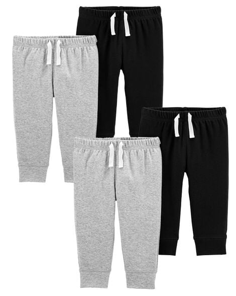 Product image 1 of Baby 4-Pack Drawstring Joggers Set