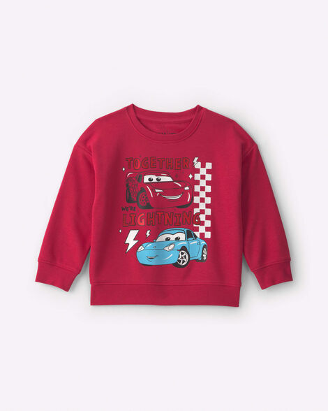 toddler boy 'together we're lightning' ©disney/pixar cars pullover sweatshirt - red
