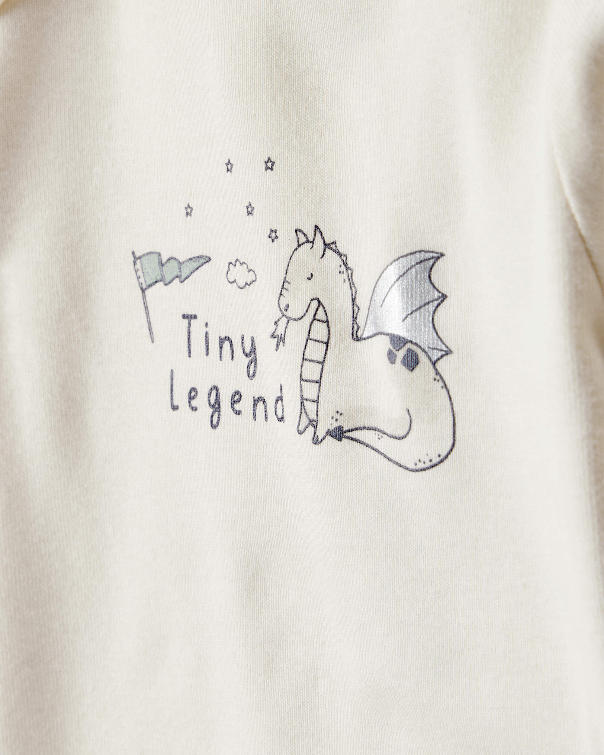 トップス ultra10 Baby Boy Dragon Print Cotton Long-Sleeve Bodysuit & Pant Set