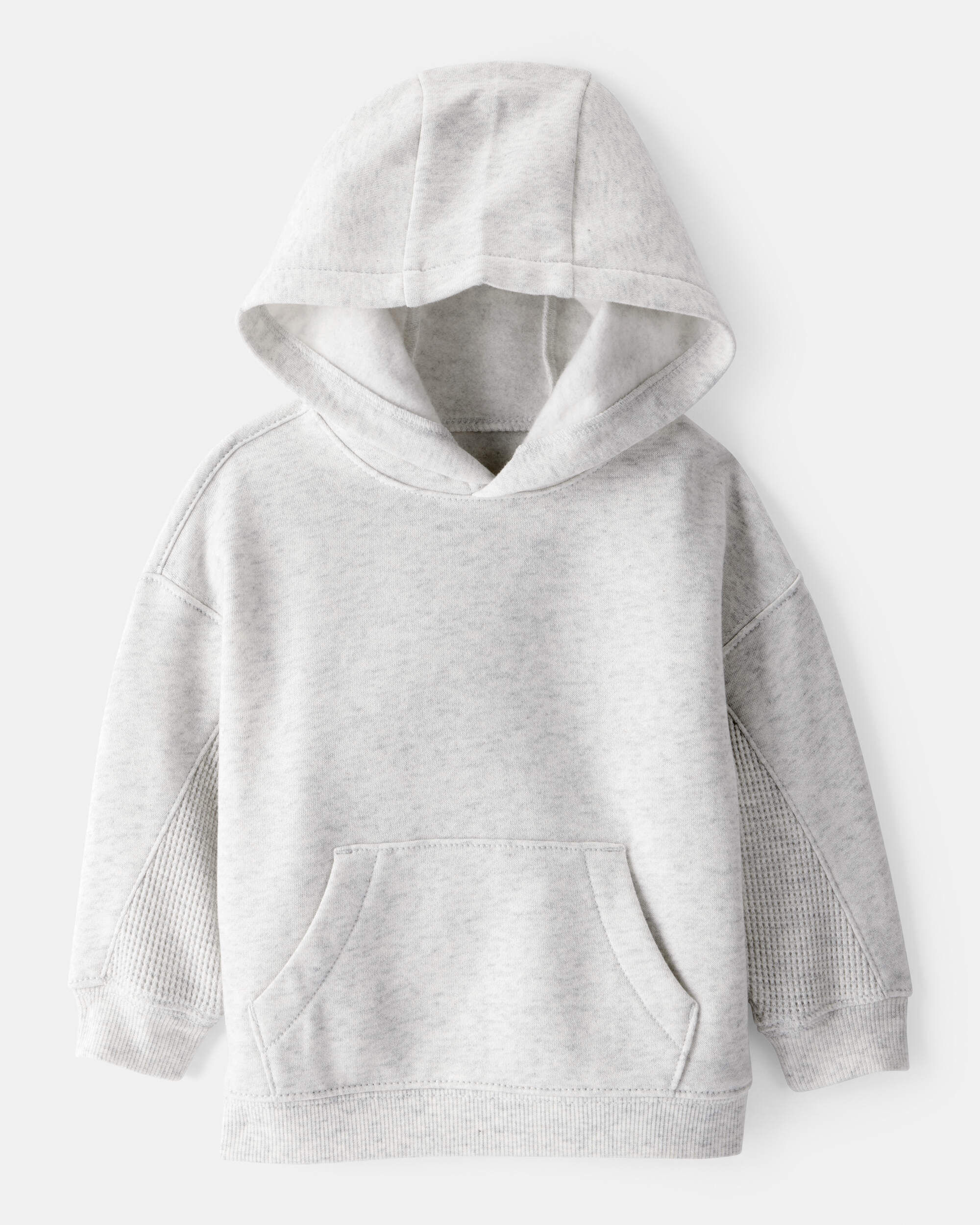 Baby Boy Solid Fleece Long-Sleeve Hoodie - Grey