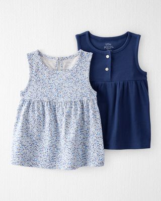 Product image 1 of Toddler 2-Pack Organic Cotton Knit Tanks
