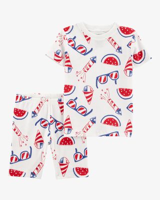 Product image 1 of Toddler 2-Piece 4th Of July 100% Snug Fit Cotton Pajamas