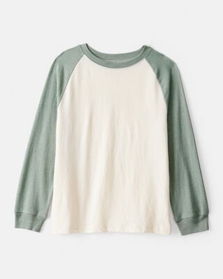 Boys Long-Sleeve Henley - Grey