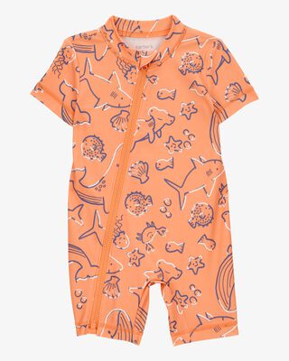 Product image 1 of Baby 1-Piece Whale Print Rashguard