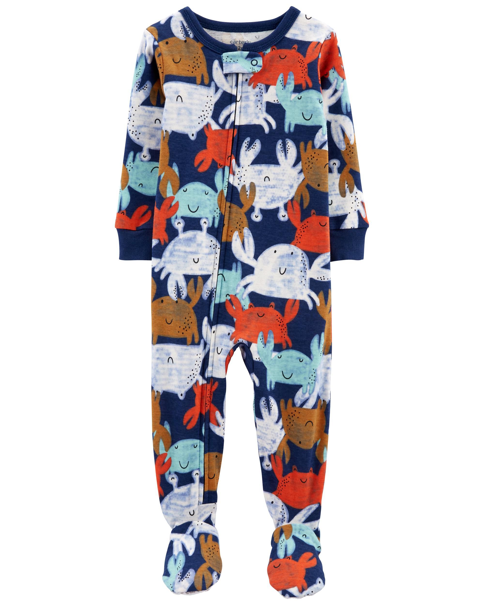New Carter's Fleece Sleep n Play Boys Elephant Blue NWT Pre NB 3m 6m 9m Pajamas 
