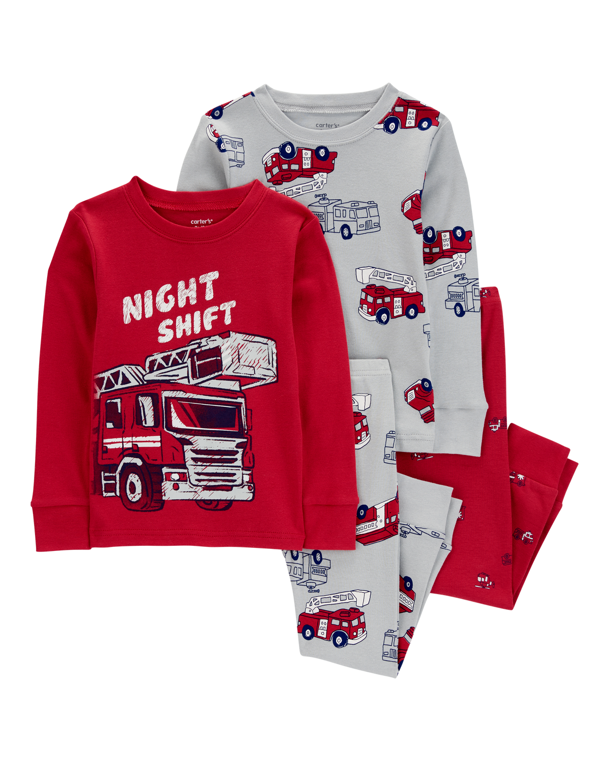 Toddler 4 Piece Firetruck 100 Snug Fit Cotton Pajamas Carter s Carter s