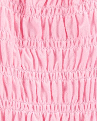 Product image 2 of Baby Short-Sleeve Smocked Top - Pink