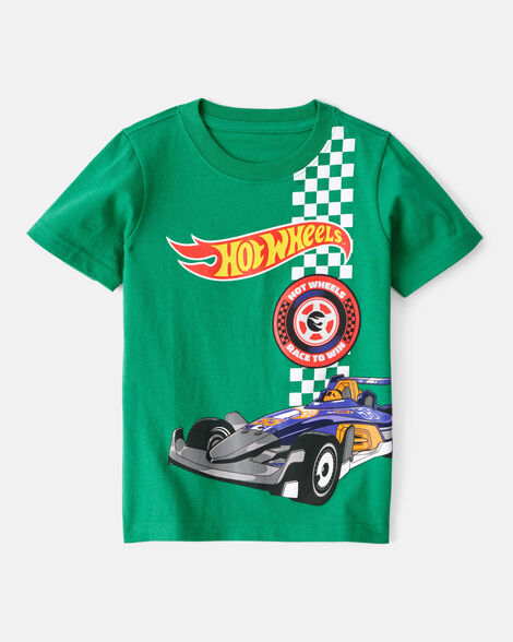 toddler boy hot wheels racecar short-sleeve graphic tee - green