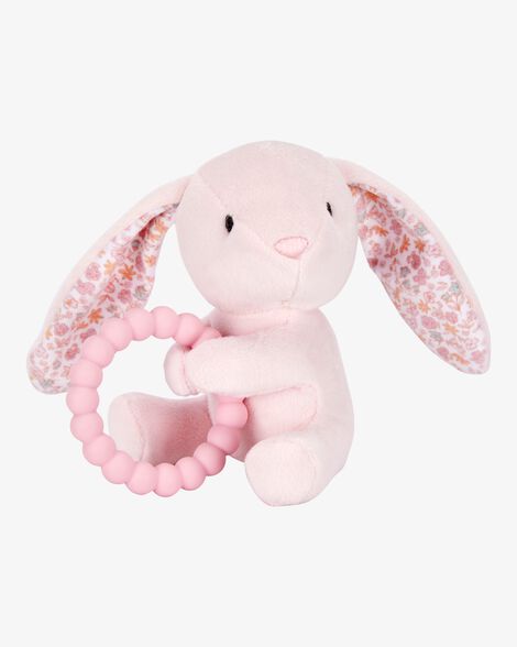  Product image 1 of Baby Bunny Plush With Teether - Pink