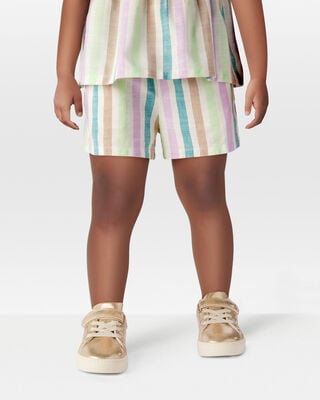 Product image 2 of Toddler Striped Pull-On Linen Look-Alike Shorts