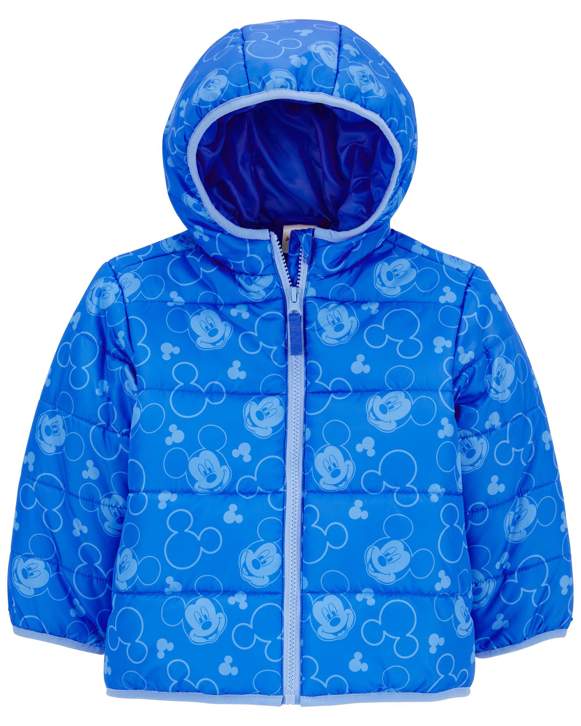 Toddler Mickey Mouse Puffer Jacket Blue Carter s Carter s