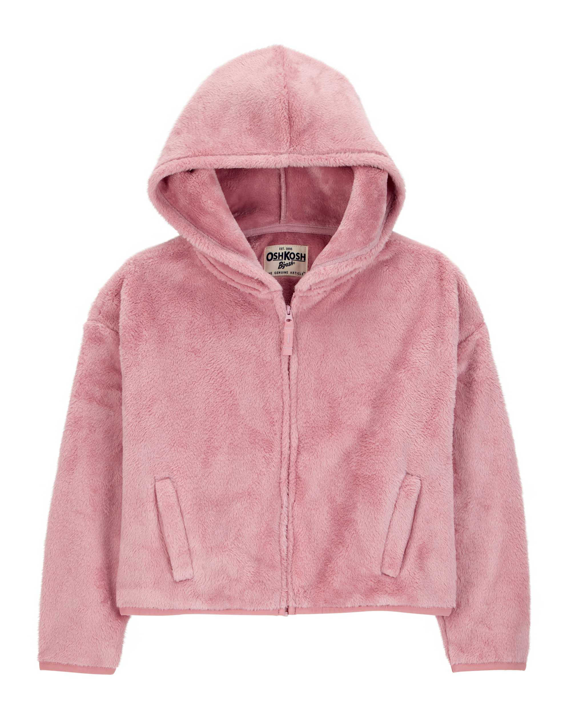 Kid Sherpa Uniform Hooded Jacket- Pink