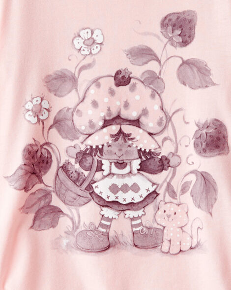 Product image 2 of Kid Strawberry Shortcake Ruched Short-Sleeve Graphic Tee - Pink
