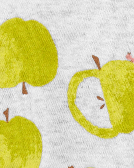  Product image 2 of Baby Green Apple 2-Way Zip Sleep & Play Pajamas