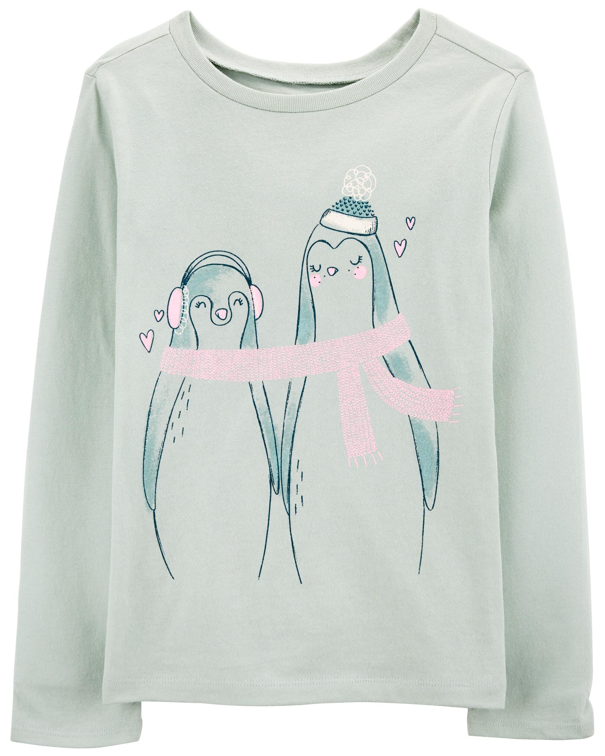 Kid Penguin Long-Sleeve Graphic Tee - Carter's | Carter's