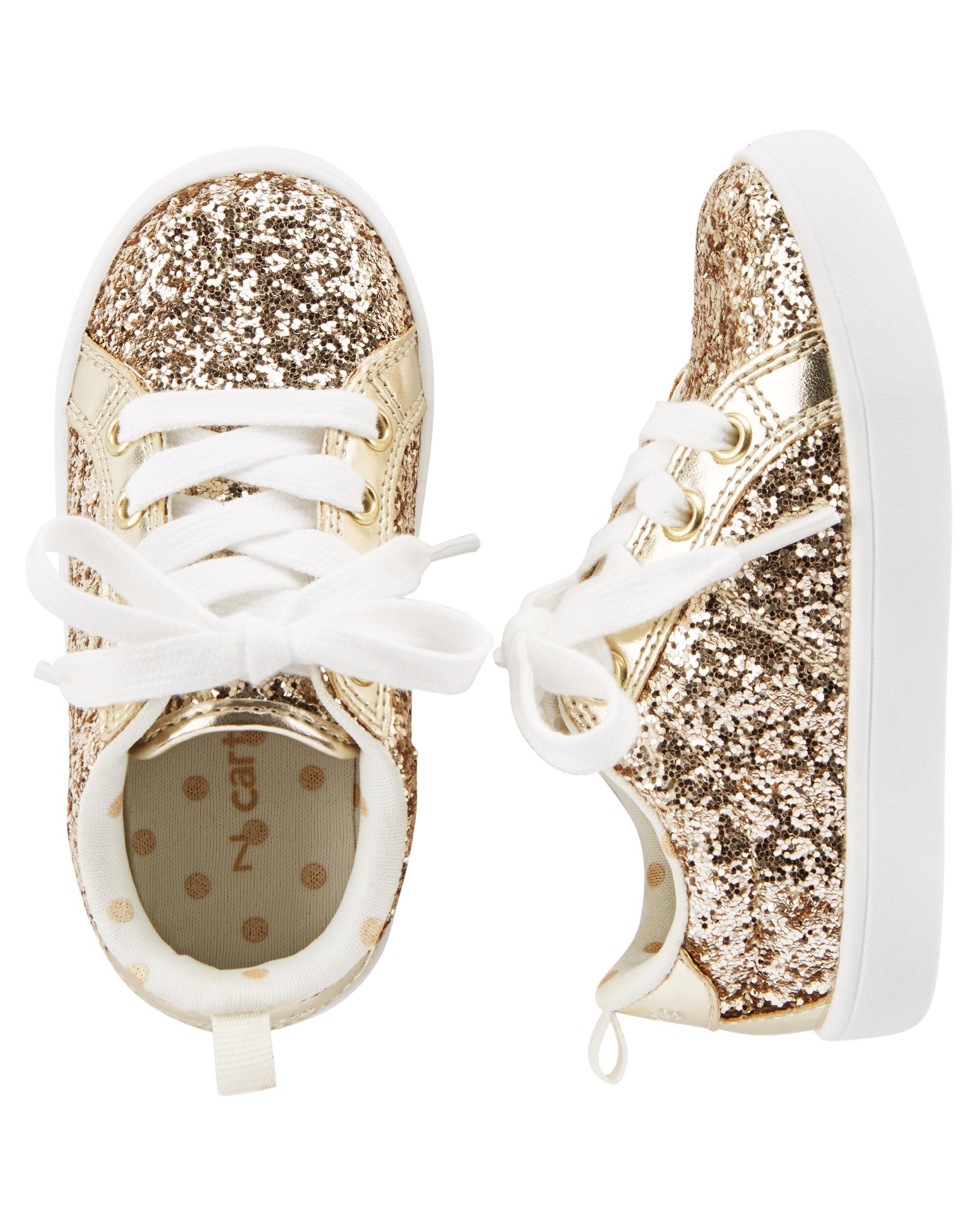carter's glitter casual sneakers