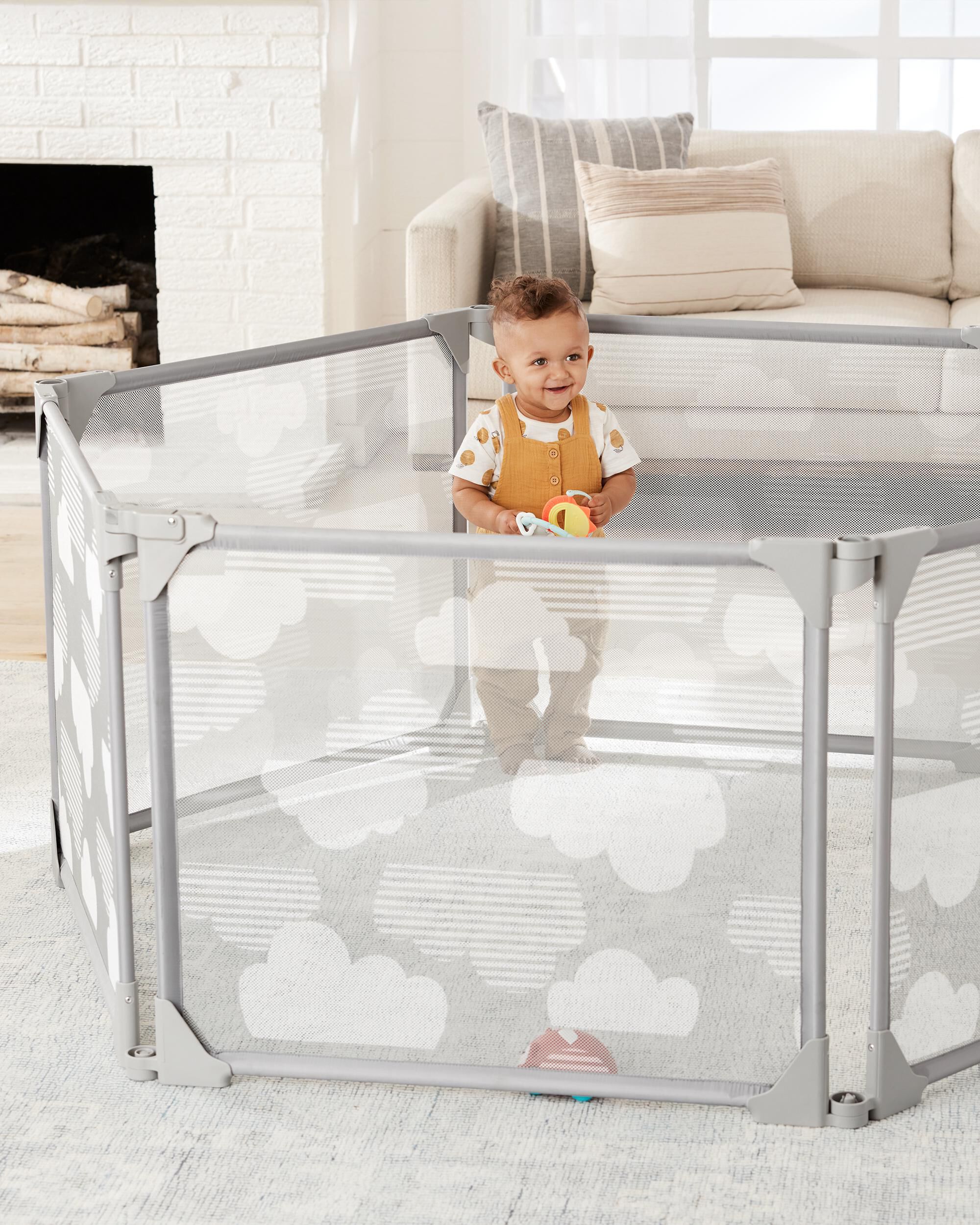 Expandable Enclosure Grey Clouds Skip Hop Carter s