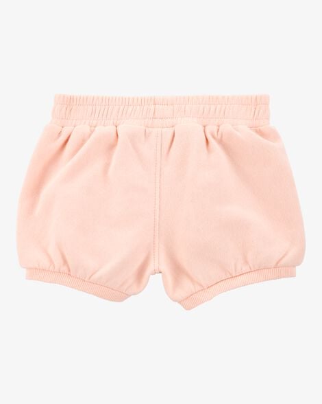Product image 2 of Baby Pull-On French Terry Shorts - Pink