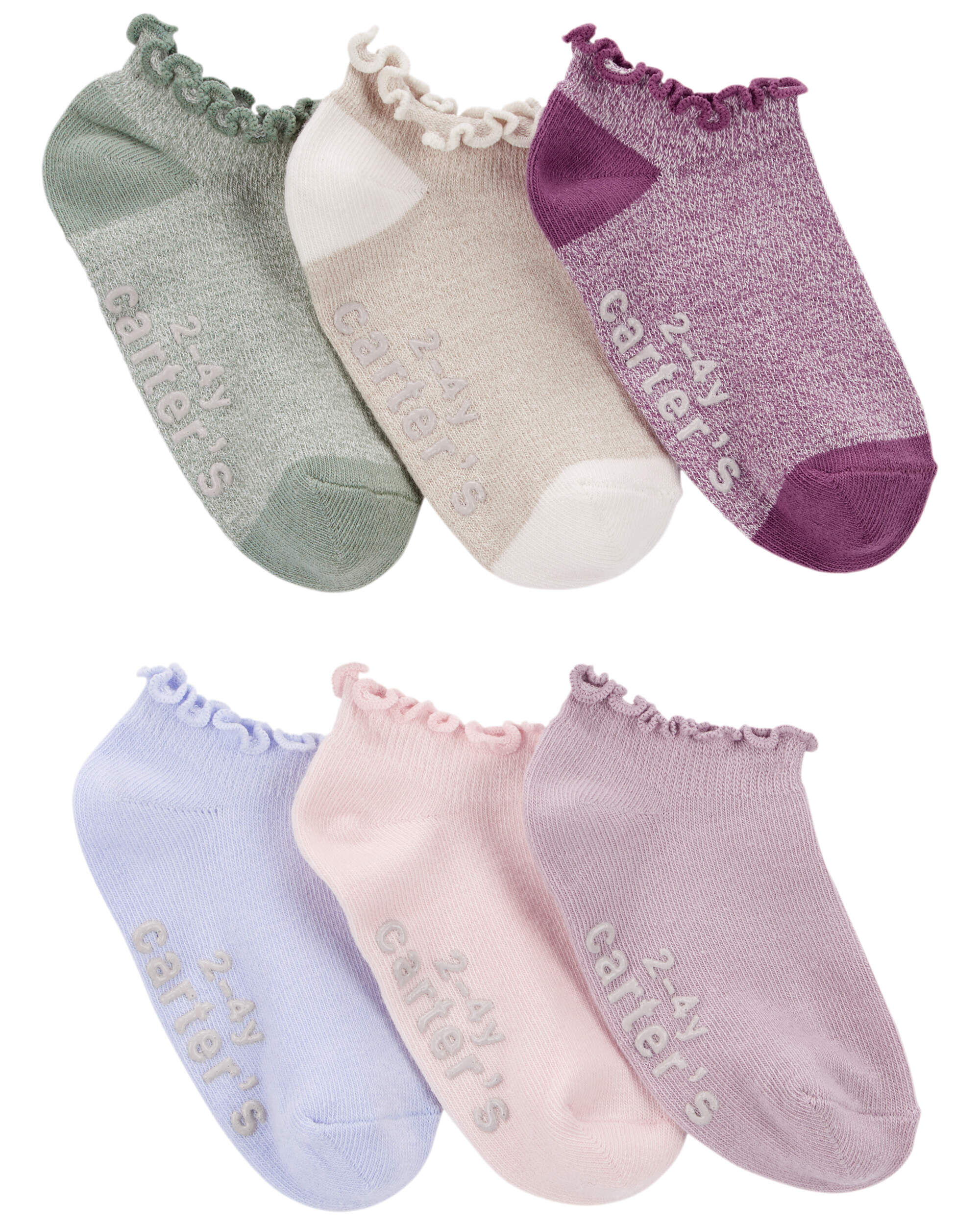 Toddler 6-Pack No Show Socks