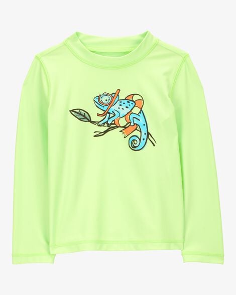 Product image 2 of Toddler 2-Piece Iguana Long-Sleeve Rashguard & Trunks Set