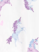 Ivory - Kid 1-Piece Unicorn Fleece Footie Pajamas, Selected