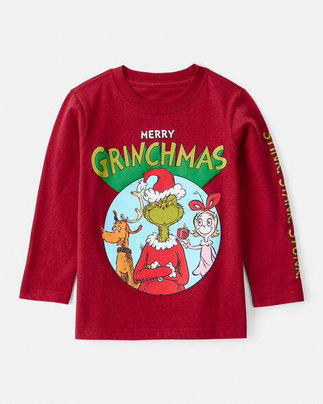Product image 1 of Toddler Boy Dr. Seuss™ The Grinch Long-Sleeve Graphic Tee - Red